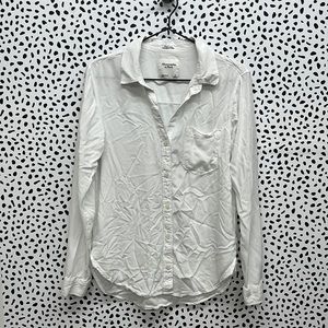 Abercrombie & Fitch Boyfriend Button Up Shirt White
